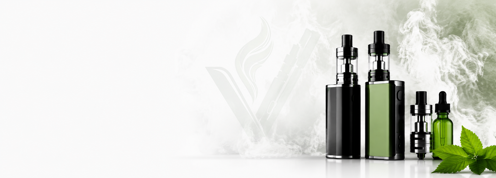 VapeFair vape mods, tanks and e-liquid bottle