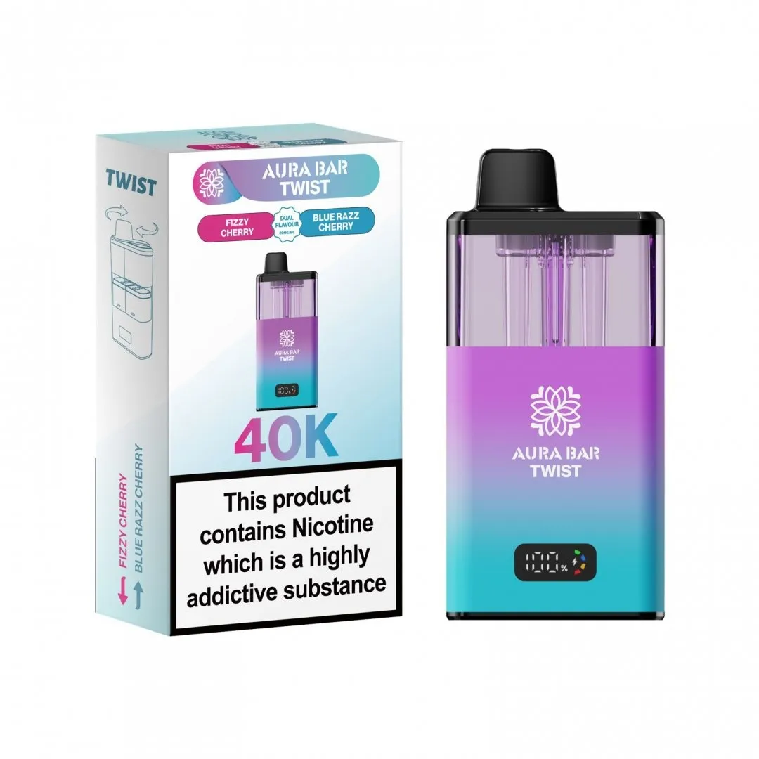 Buy Aura Bar Twist 40K Puffs Kit | £9.29 - Vape Fair