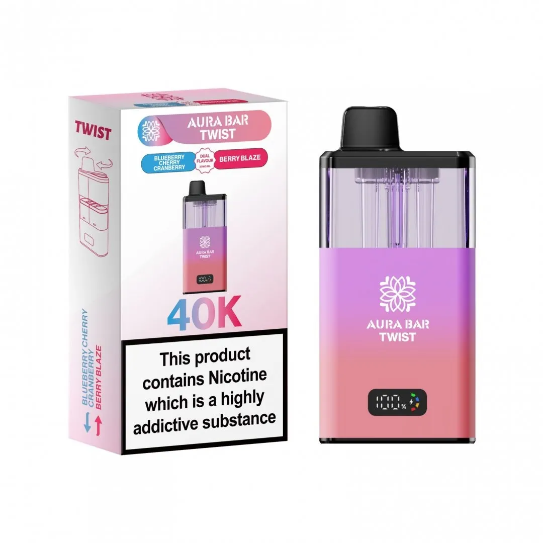 Buy Aura Bar Twist 40K Puffs Kit | £9.29 - Vape Fair
