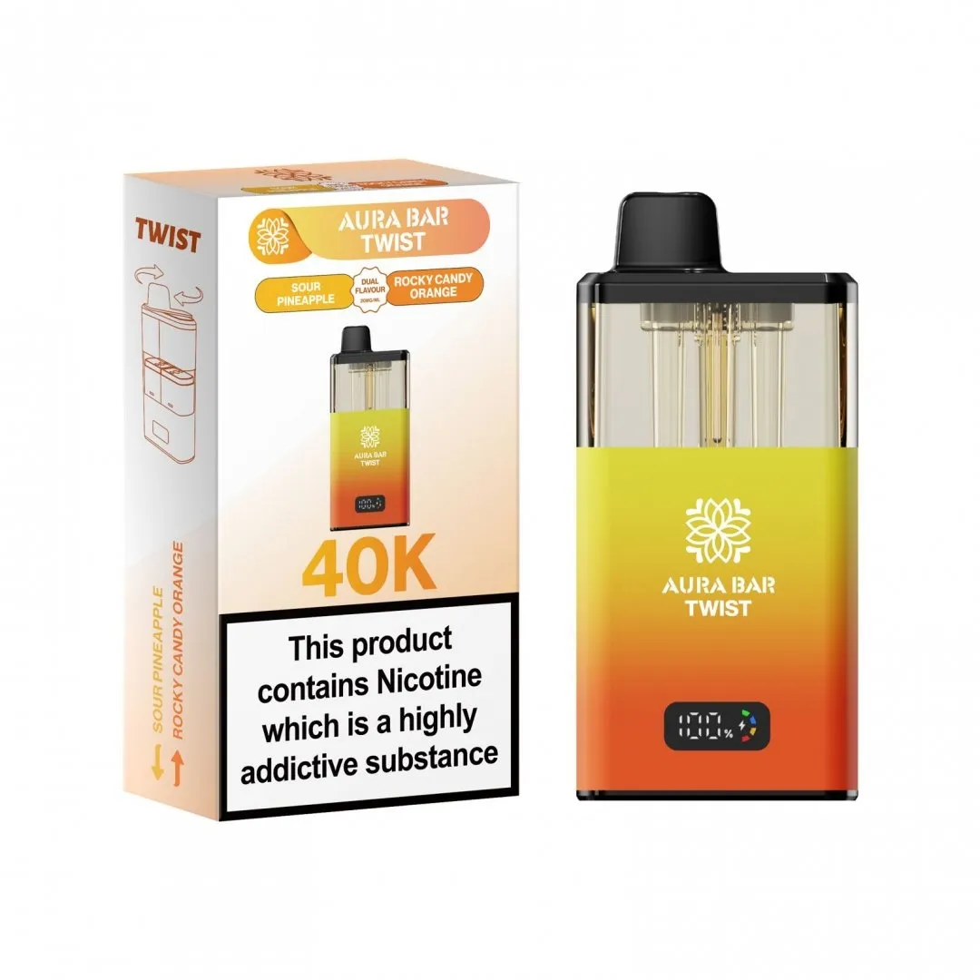 Buy Aura Bar Twist 40K Puffs Kit | £9.29 - Vape Fair