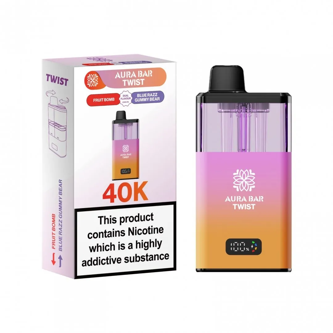 Buy Aura Bar Twist 40K Puffs Kit | £9.29 - Vape Fair