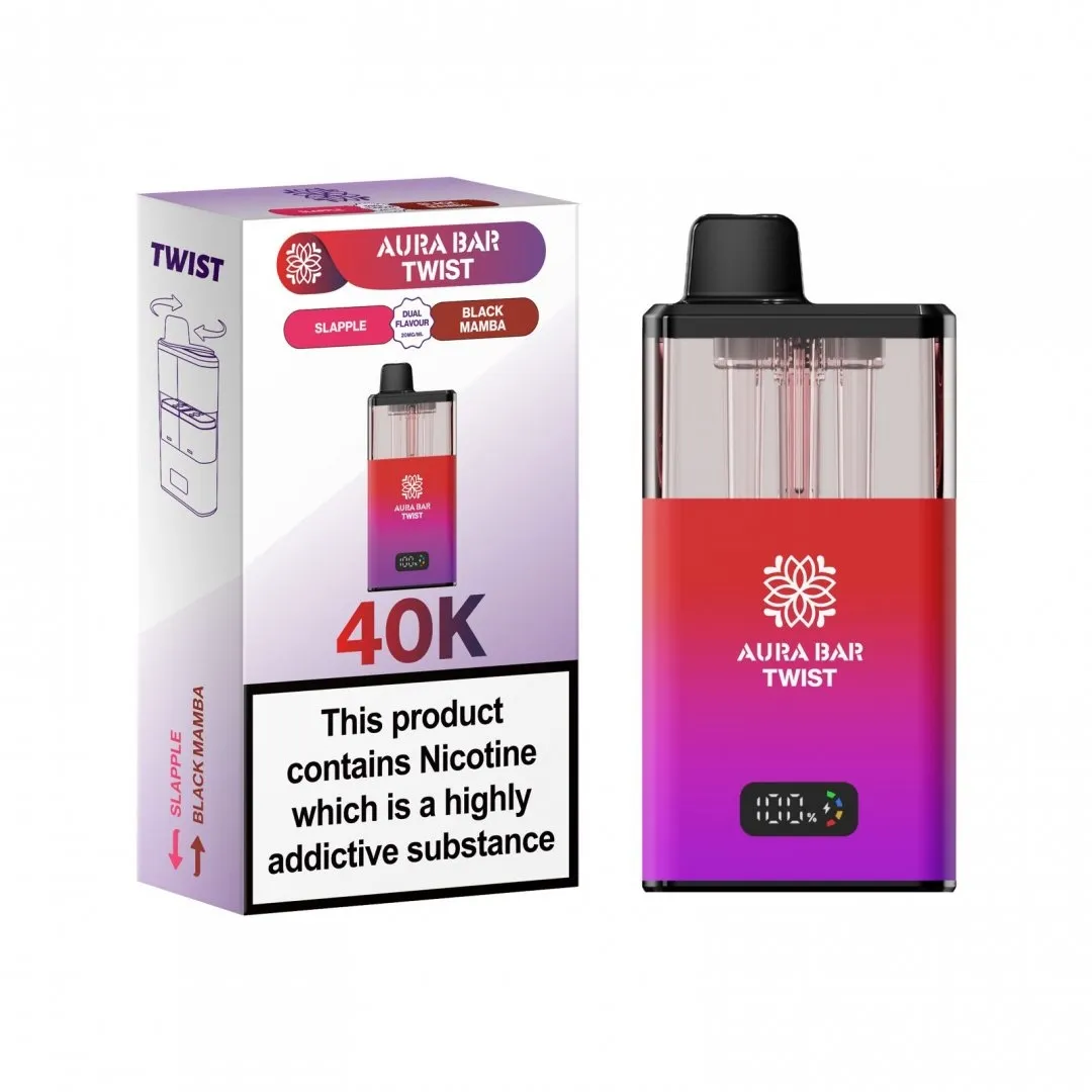 Buy Aura Bar Twist 40K Puffs Kit | £9.29 - Vape Fair