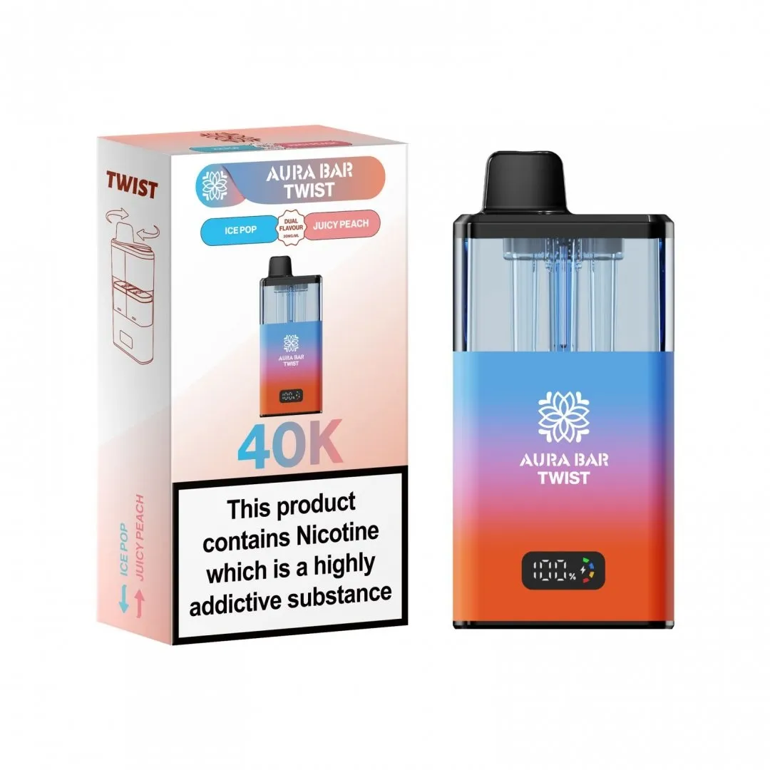 Buy Aura Bar Twist 40K Puffs Kit | £9.29 - Vape Fair
