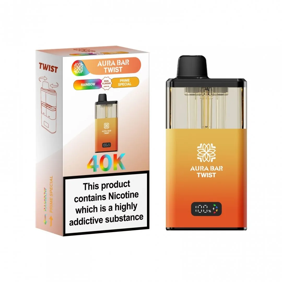 Buy Aura Bar Twist 40K Puffs Kit | £9.29 - Vape Fair