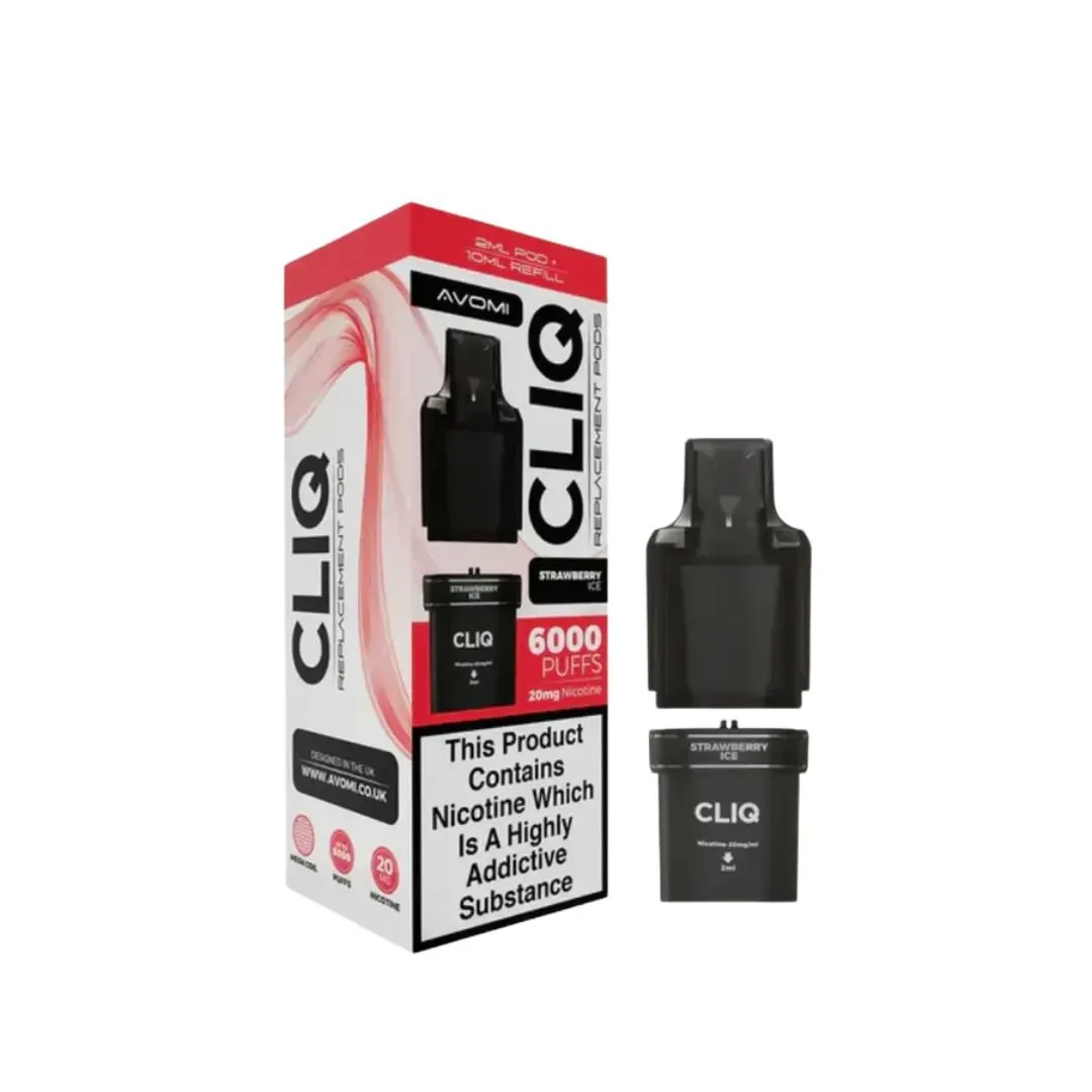 Buy Avomi Cliq 6000 Puffs Pods | £5.39 - Vape Fair
