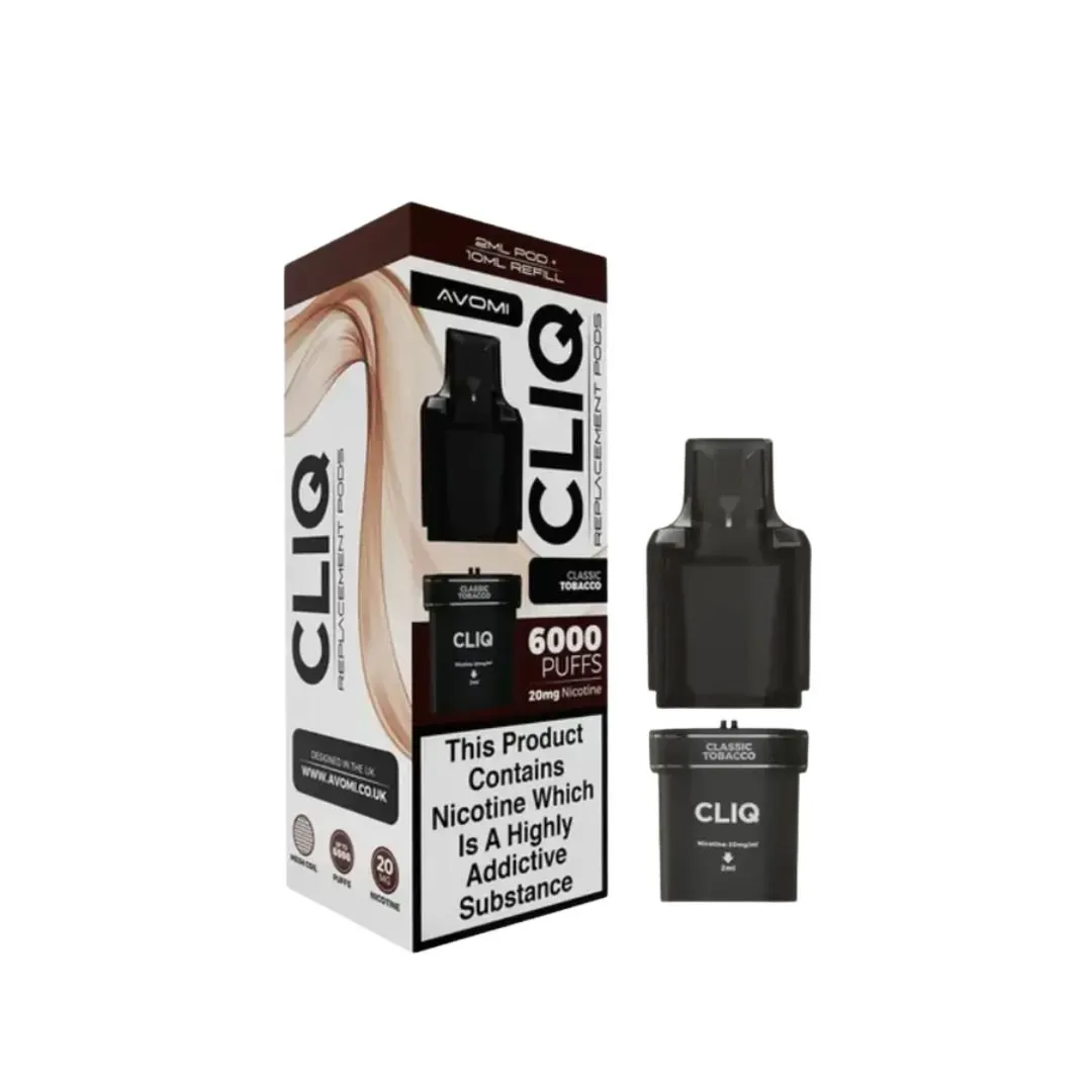 Buy Avomi Cliq 6000 Puffs Pods | £5.39 - Vape Fair