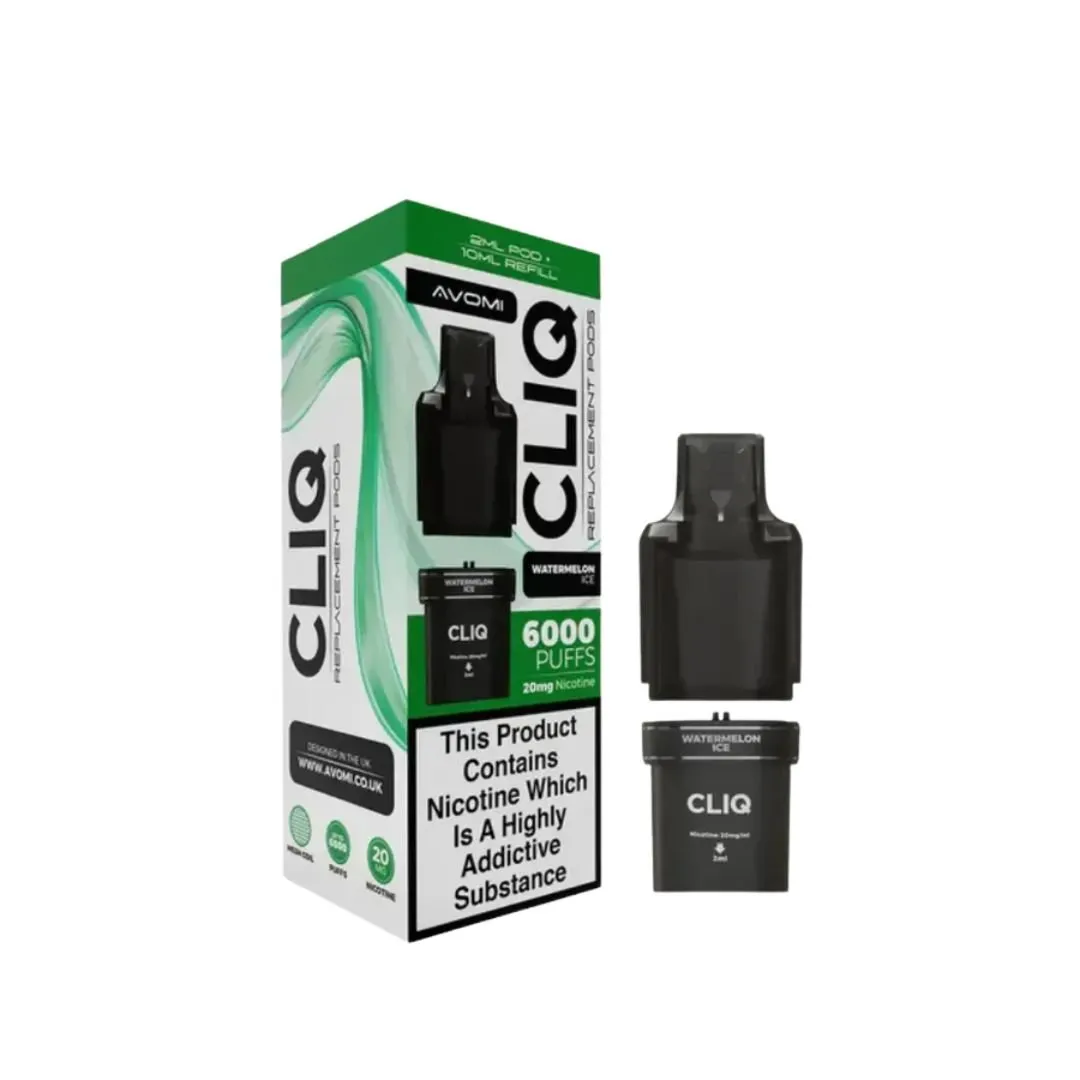 Buy Avomi Cliq 6000 Puffs Pods | £5.39 - Vape Fair
