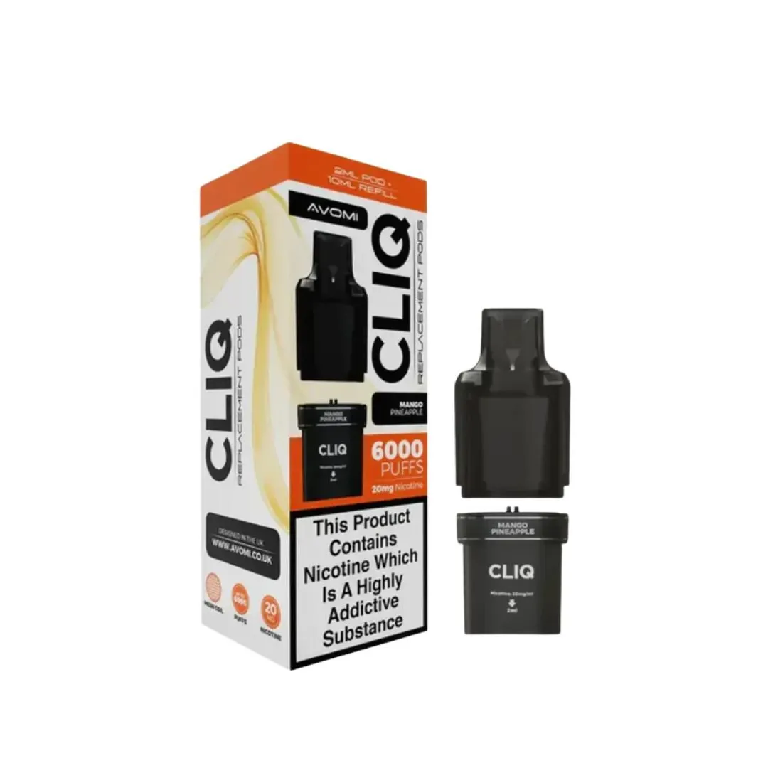 Buy Avomi Cliq 6000 Puffs Pods | £5.39 - Vape Fair