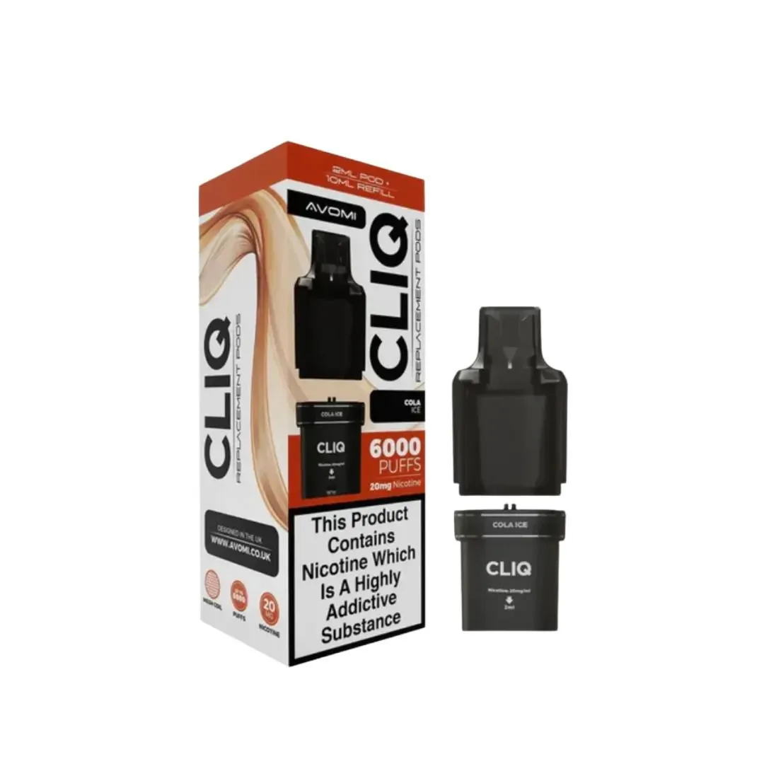 Buy Avomi Cliq 6000 Puffs Pods | £5.39 - Vape Fair