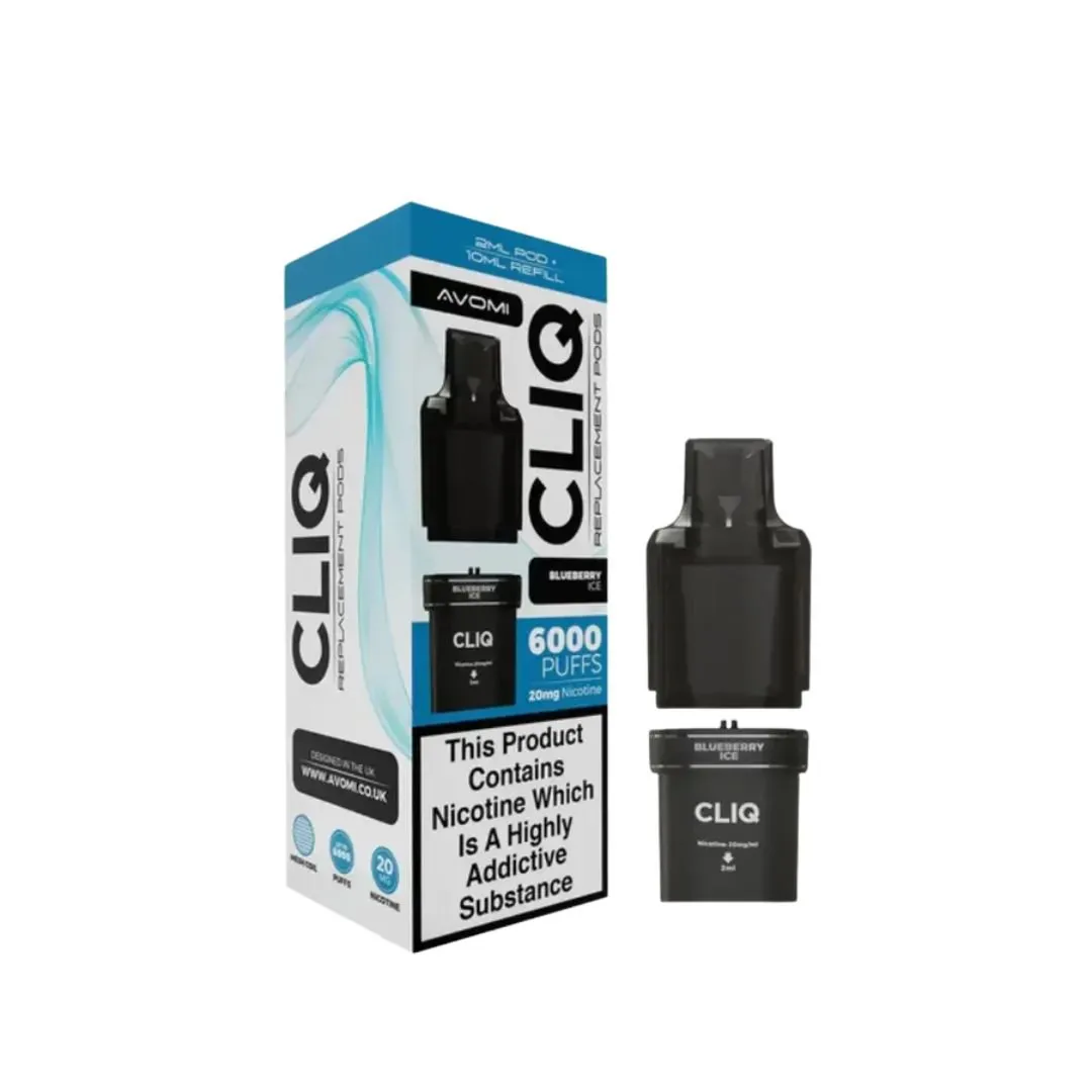 Buy Avomi Cliq 6000 Puffs Pods | £5.39 - Vape Fair
