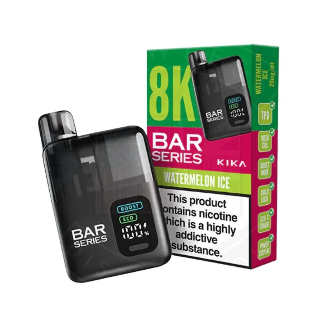 Bar Series Kika 8K Puffs Prefilled Pod Kit - Rechargeable MTL Vaping