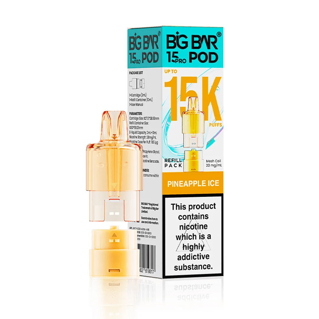 Buy Big Bar 15000 Pro Pods | £5.00 - Vape Fair