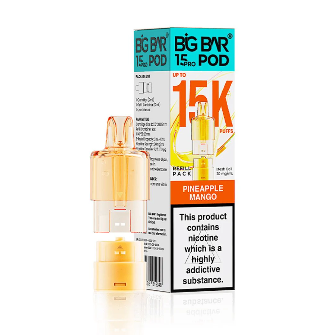 Buy Big Bar 15000 Pro Pods | £5.00 - Vape Fair