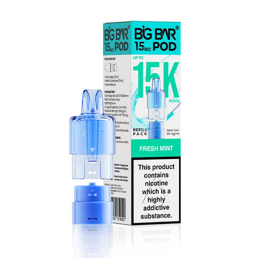 Buy Big Bar 15000 Pro Pods | £5.00 - Vape Fair