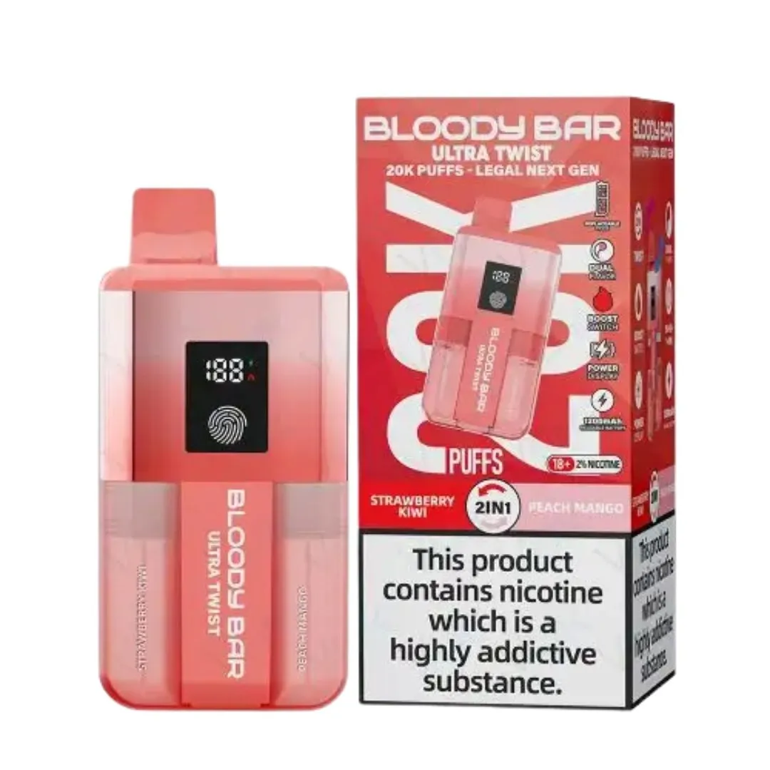 Buy Bloody Bar Ultra Twist 20K Vape | £12.99 - Vape Fair