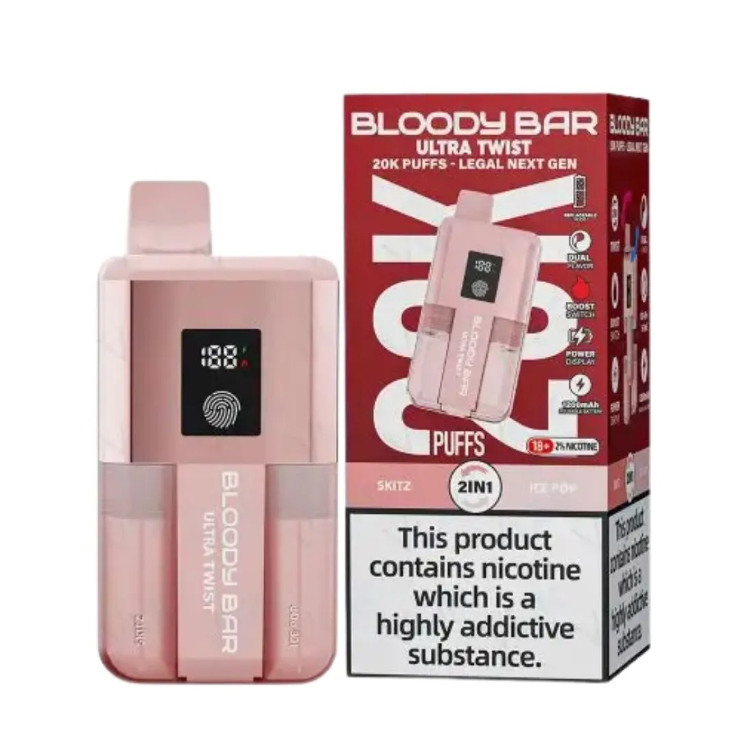 Buy Bloody Bar Ultra Twist 20K Vape | £12.99 - Vape Fair