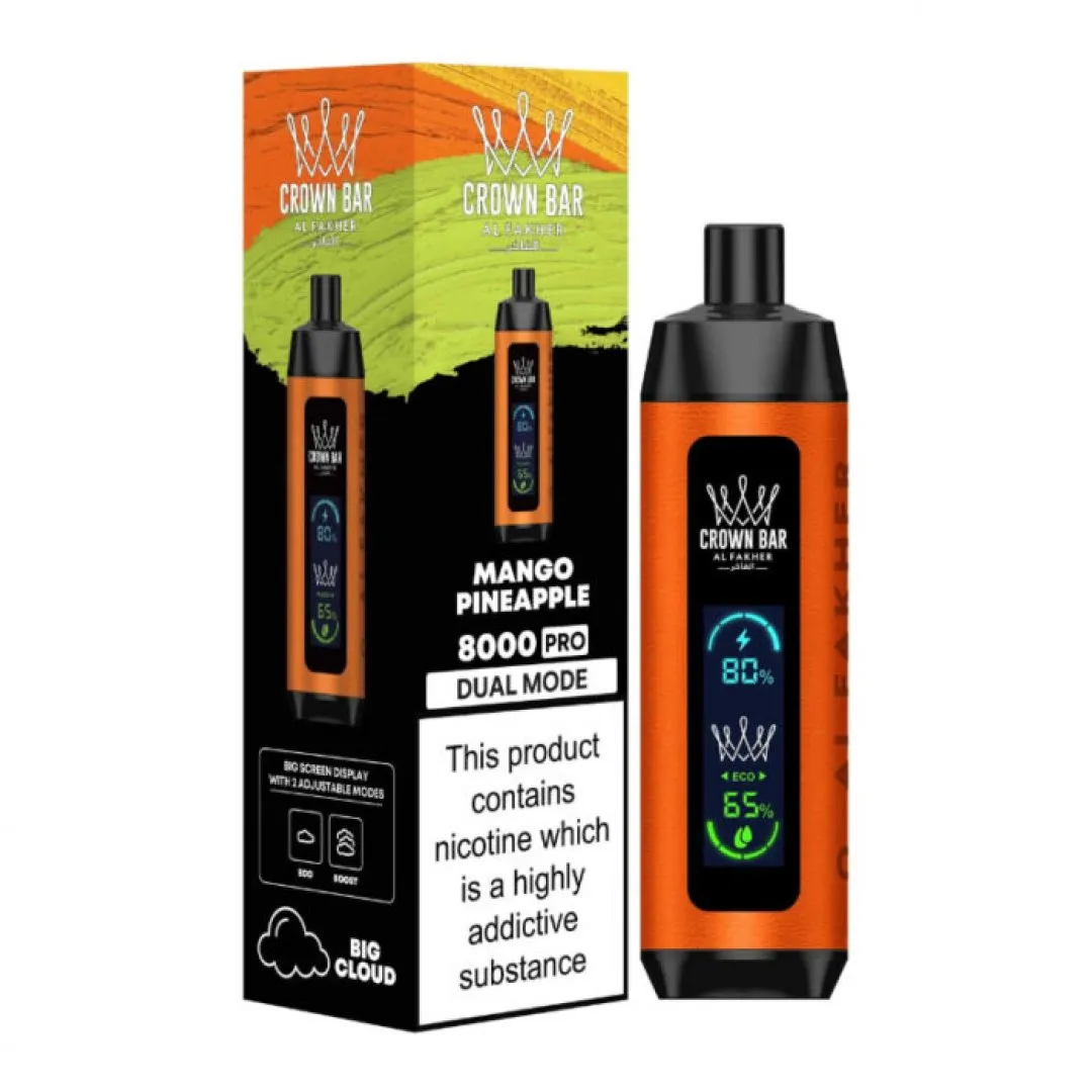 Buy Al Fakher Crown Bar 8000 Pro | £8.79 - Vape Fair