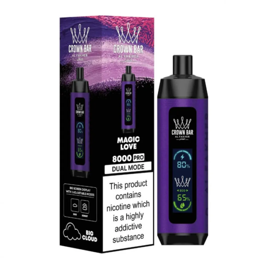 Buy Al Fakher Crown Bar 8000 Pro | £8.79 - Vape Fair