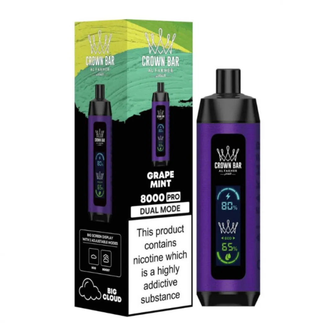 Buy Al Fakher Crown Bar 8000 Pro | £8.79 - Vape Fair