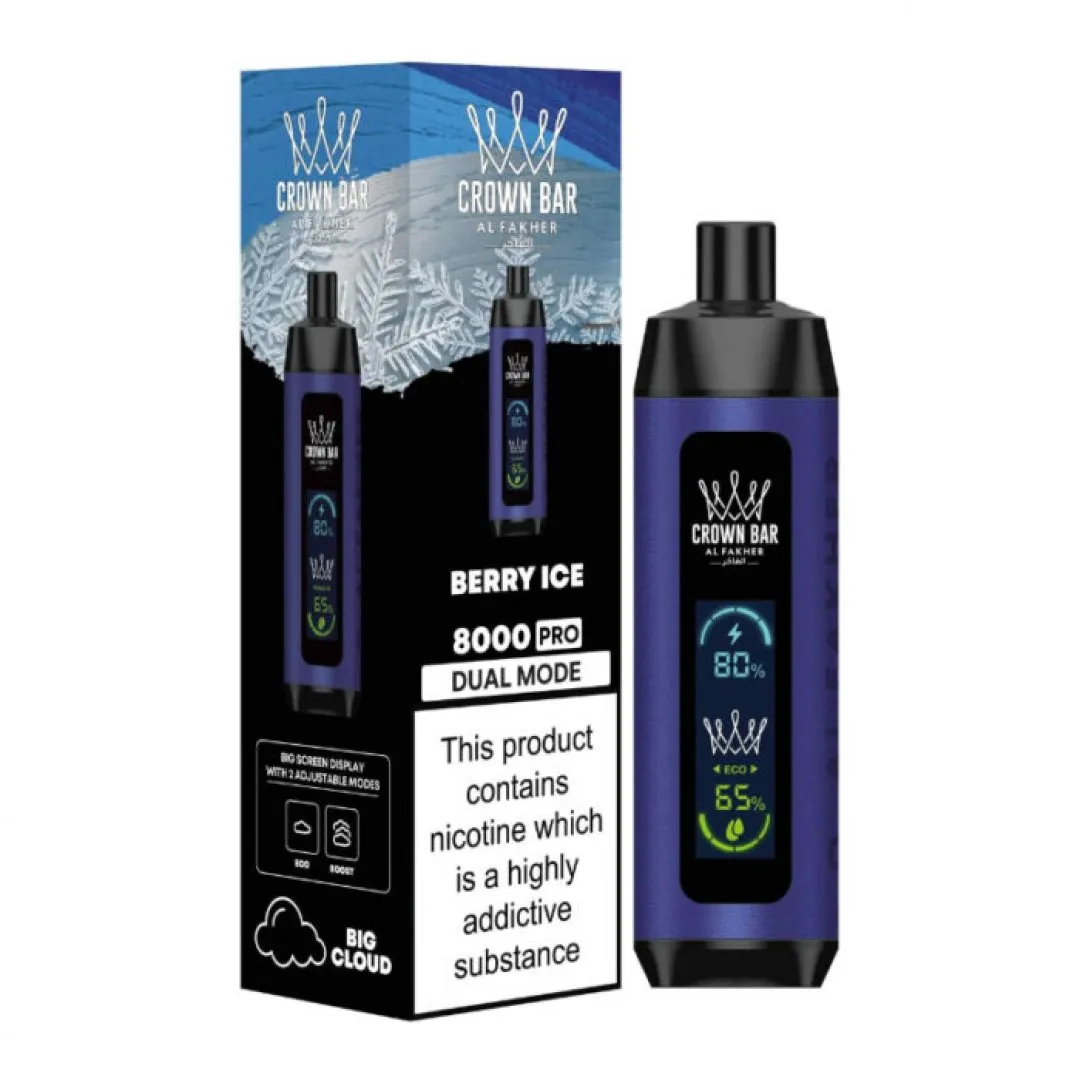 Buy Al Fakher Crown Bar 8000 Pro | £8.79 - Vape Fair
