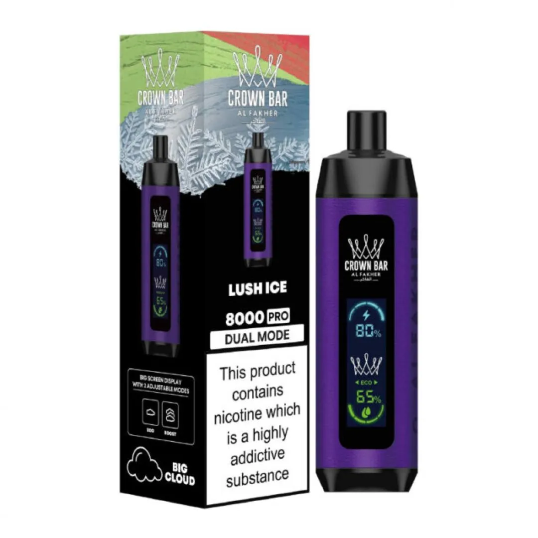 Buy Al Fakher Crown Bar 8000 Pro | £8.79 - Vape Fair