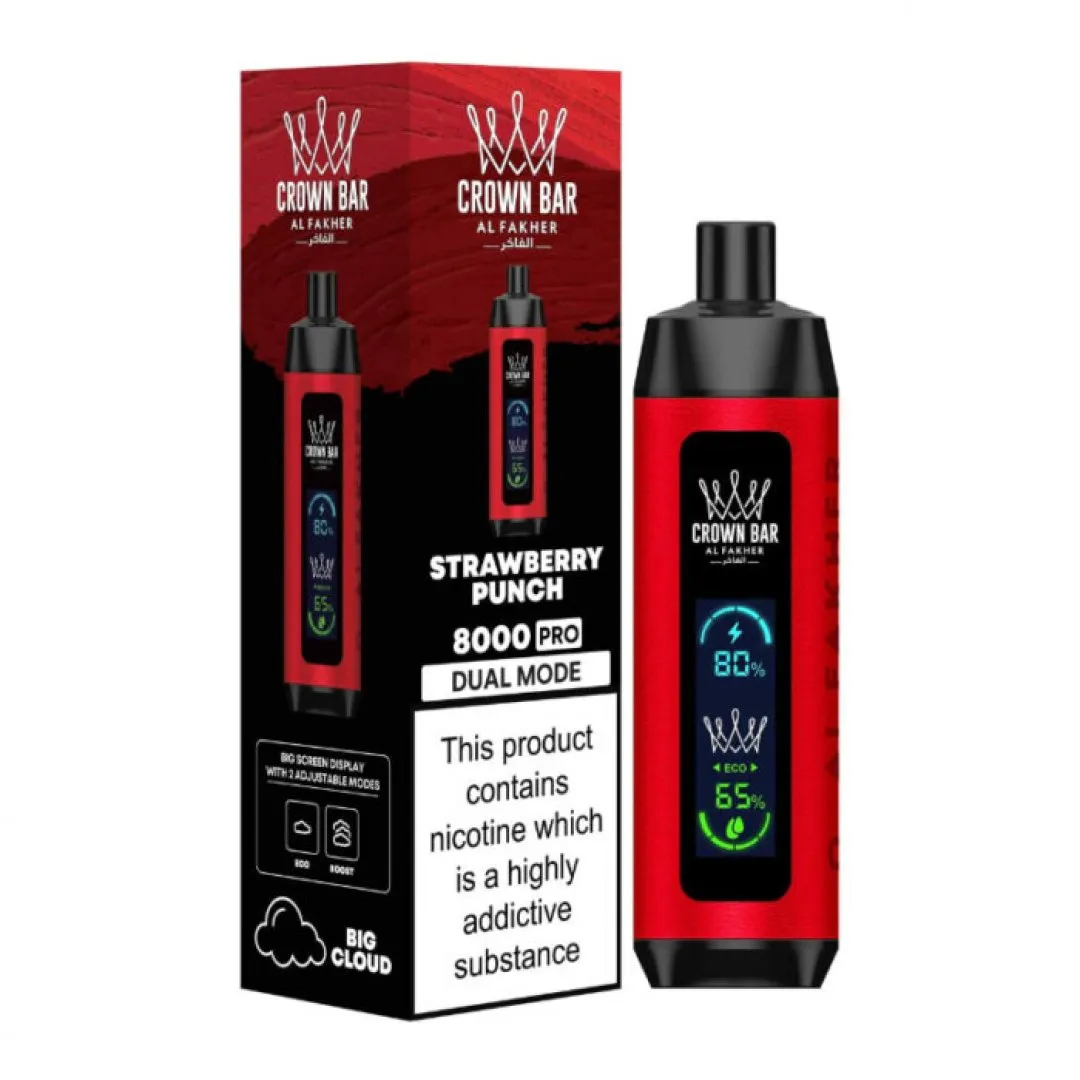 Buy Al Fakher Crown Bar 8000 Pro | £8.79 - Vape Fair