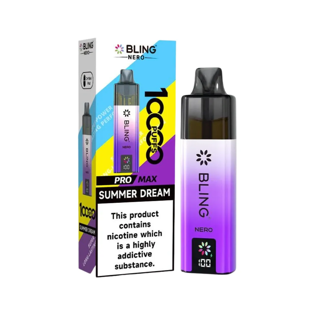 Buy Crystal Bling Nero 10000 Puffs Kit | £7.79 - Vape Fair