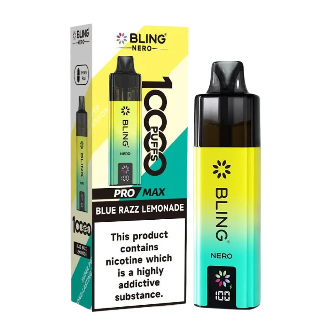 Buy Crystal Bling Nero 10000 Puffs Kit | £7.79 - Vape Fair