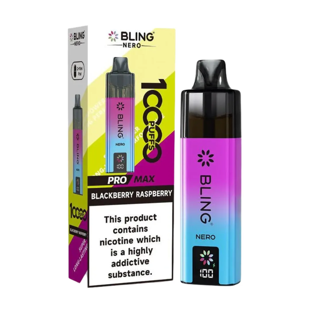 Crystal Bling Nero 10000 Puffs Prefilled Pod Vape Kit