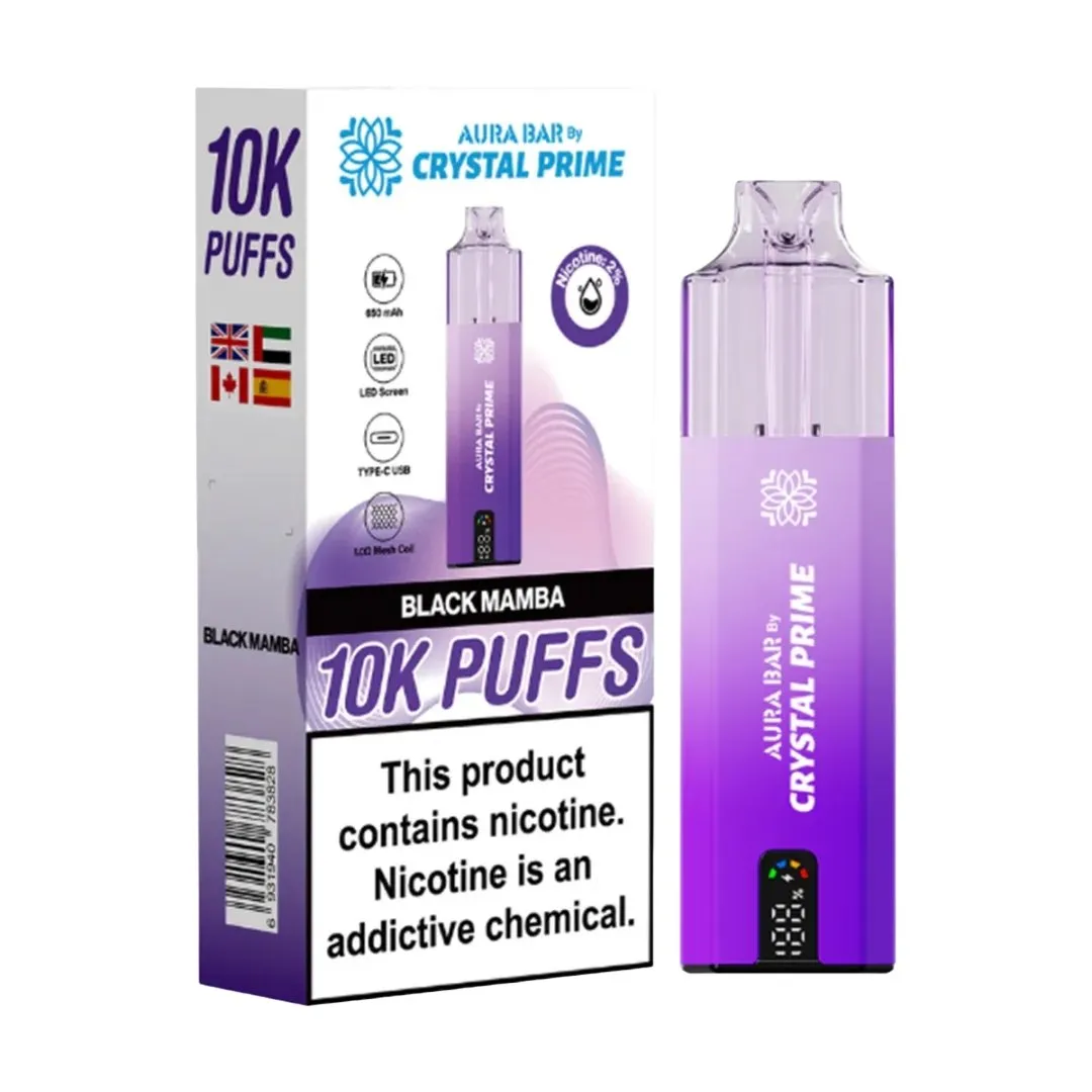 Buy Aura Bar Crystal Prime 10000 Puffs Kit | £9.79 - Vape Fair