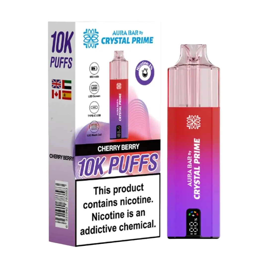 Buy Aura Bar Crystal Prime 10000 Puffs Kit | £9.79 - Vape Fair