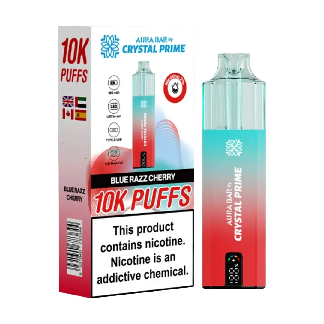 Buy Aura Bar Crystal Prime 10000 Puffs Kit | £9.79 - Vape Fair