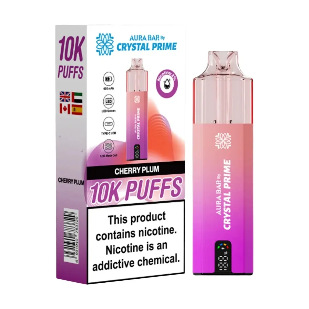Buy Aura Bar Crystal Prime 10000 Puffs Kit | £9.79 - Vape Fair