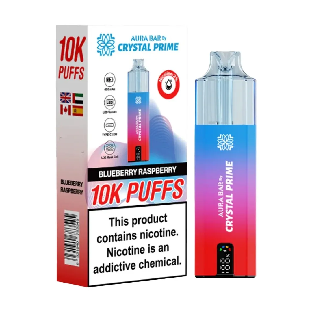 Buy Aura Bar Crystal Prime 10000 Puffs Kit | £9.79 - Vape Fair
