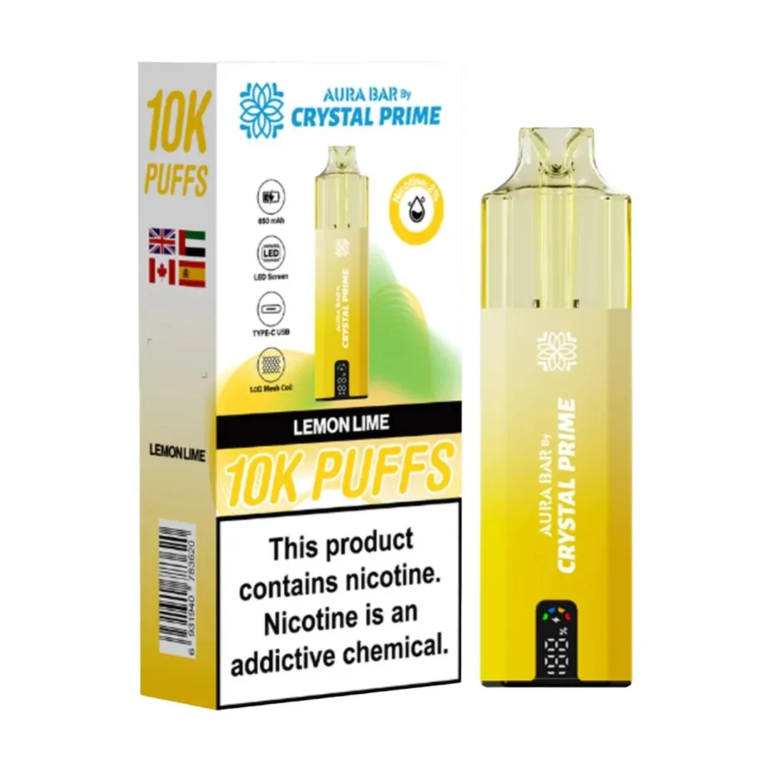 Buy Aura Bar Crystal Prime 10000 Puffs Kit | £9.79 - Vape Fair