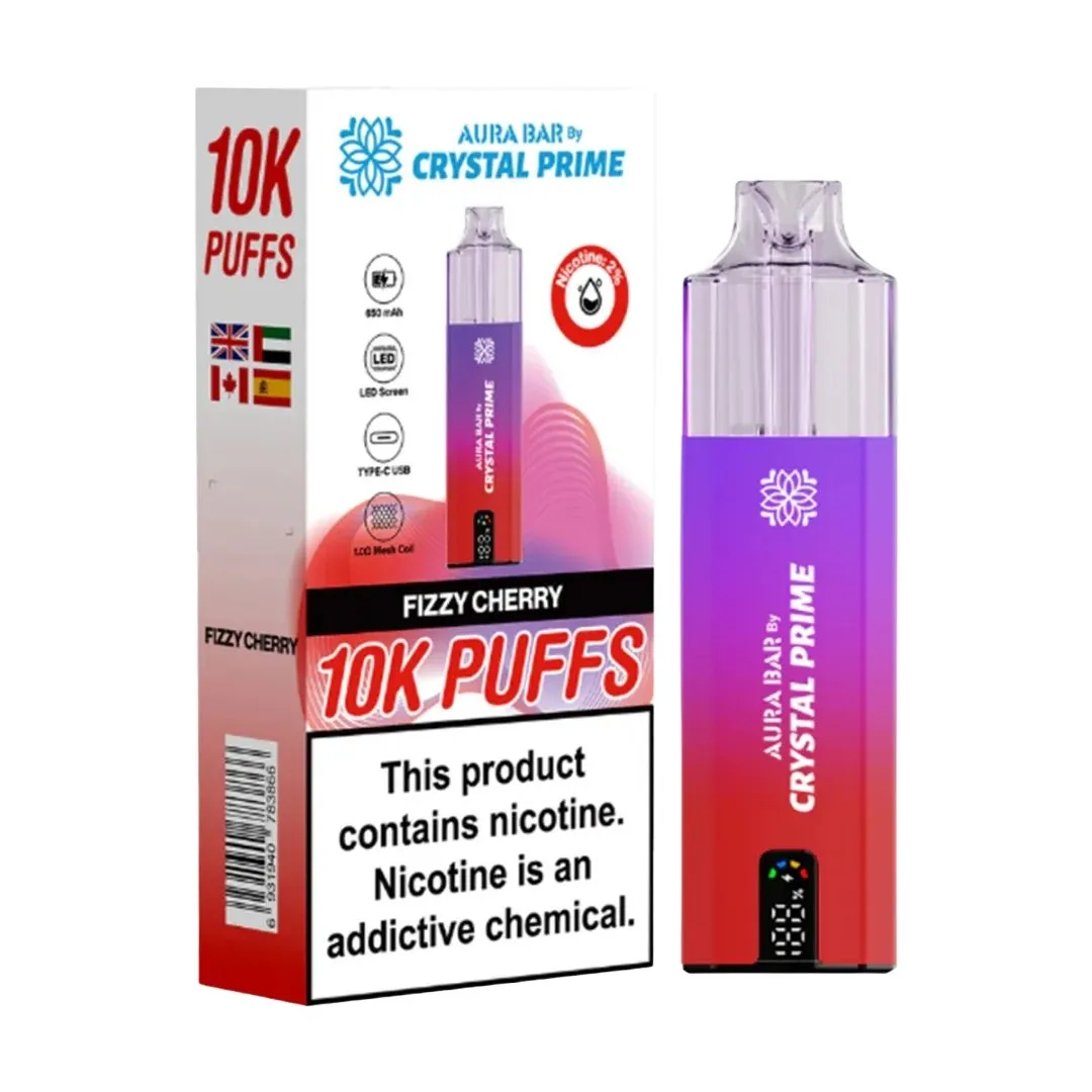 Buy Aura Bar Crystal Prime 10000 Puffs Kit | £9.79 - Vape Fair