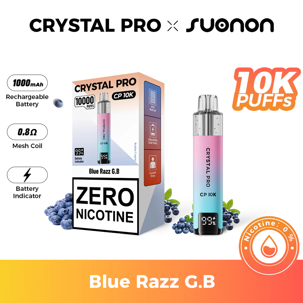 Suonon Crystal Pro CP 10K Zero Nicotine Pods - Vape Fair