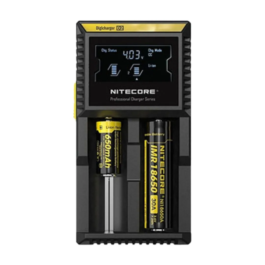 Buy Nitecore D2 Vape Battery Charger | £24.99 - Vape Fair