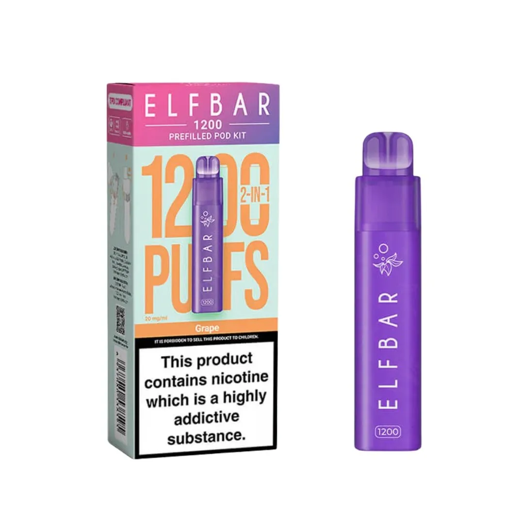 Buy Elf Bar 1200 2-in-1 Vape Kit | £5.99 - Vape Fair