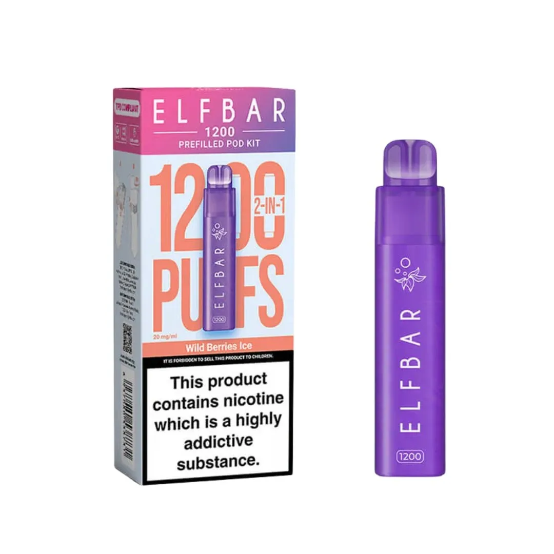 Buy Elf Bar 1200 2-in-1 Vape Kit | £5.99 - Vape Fair