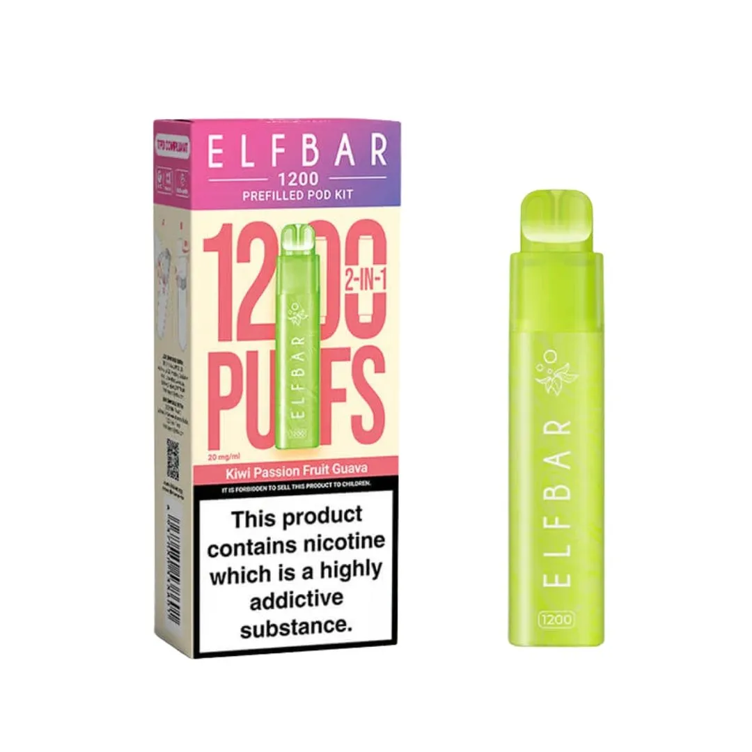 Buy Elf Bar 1200 2-in-1 Vape Kit | £5.99 - Vape Fair