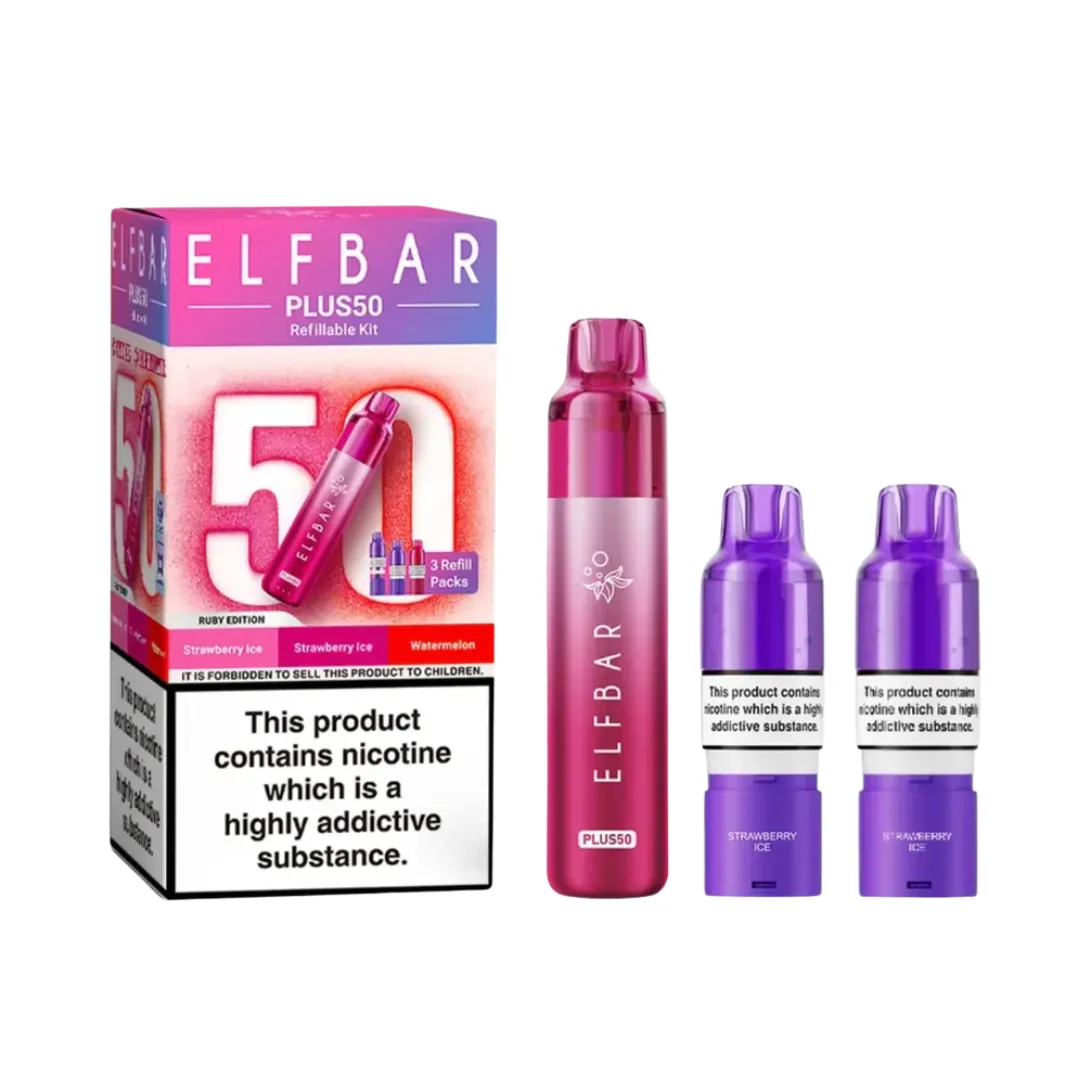 Buy Elf Bar Plus 50K Prefilled Pod Kit | £11.79 - Vape Fair