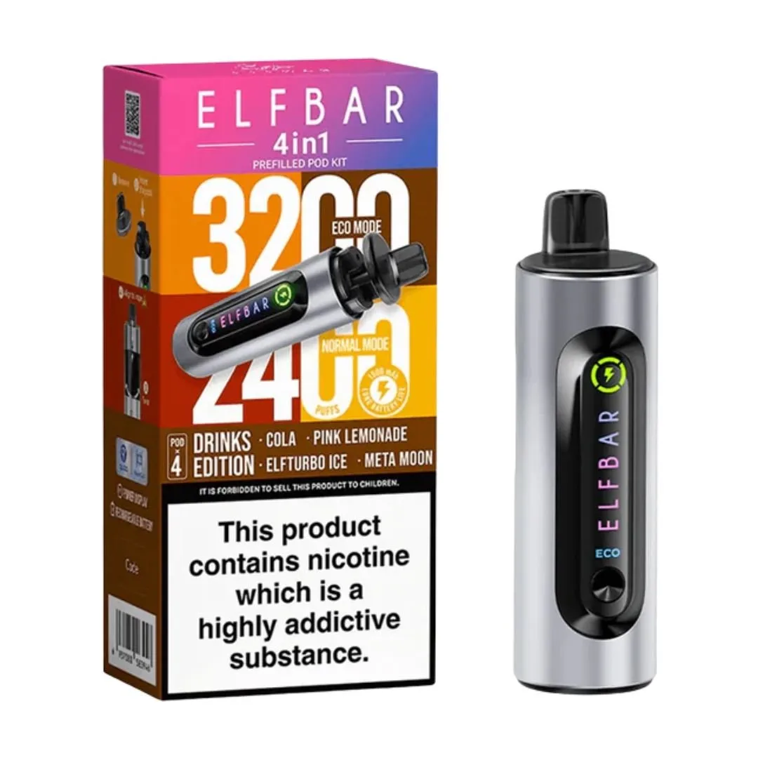 Buy ElfBar 4-in-1 Prefilled Vape Kit | £7.30 - Vape Fair
