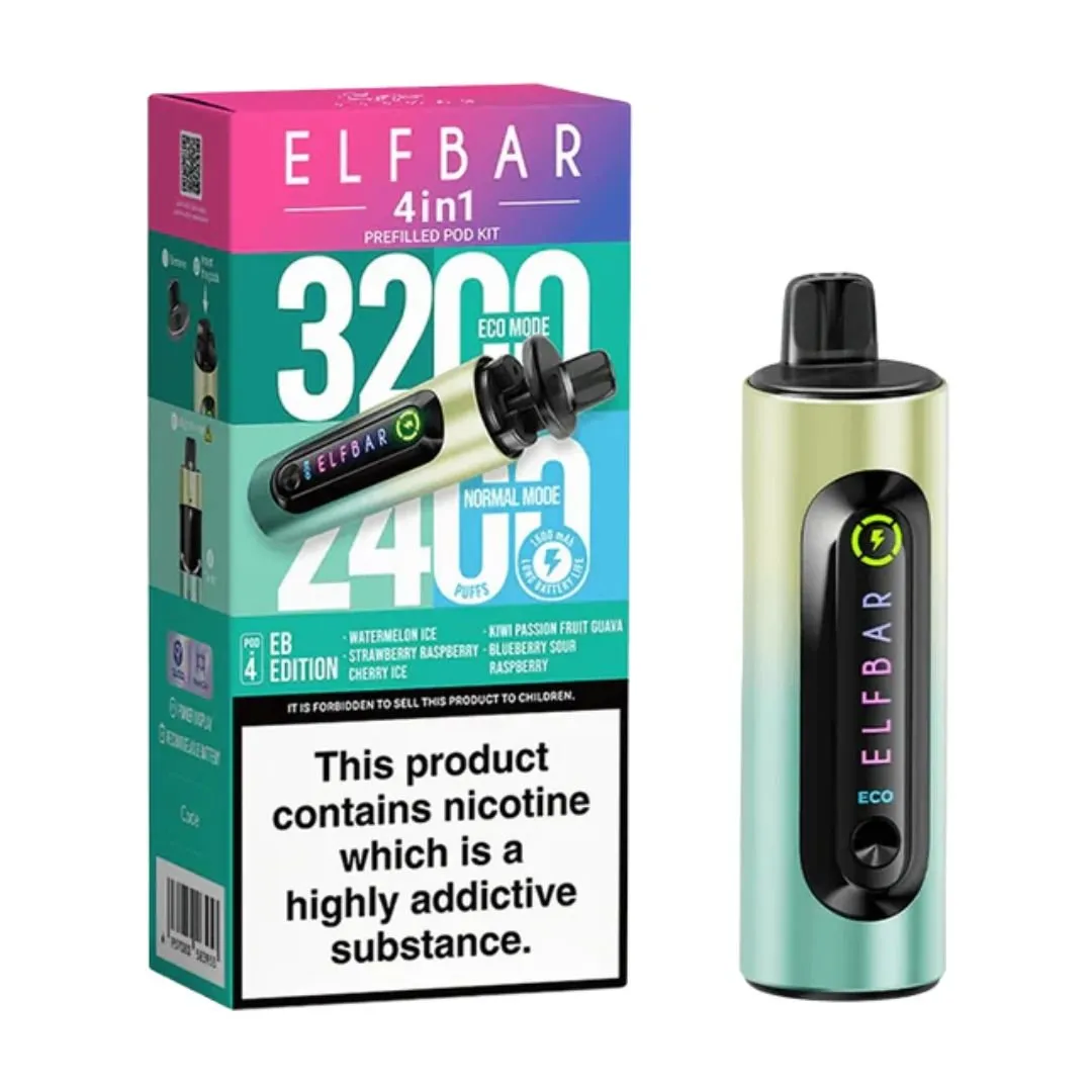 Buy ElfBar 4-in-1 Prefilled Vape Kit | £7.30 - Vape Fair