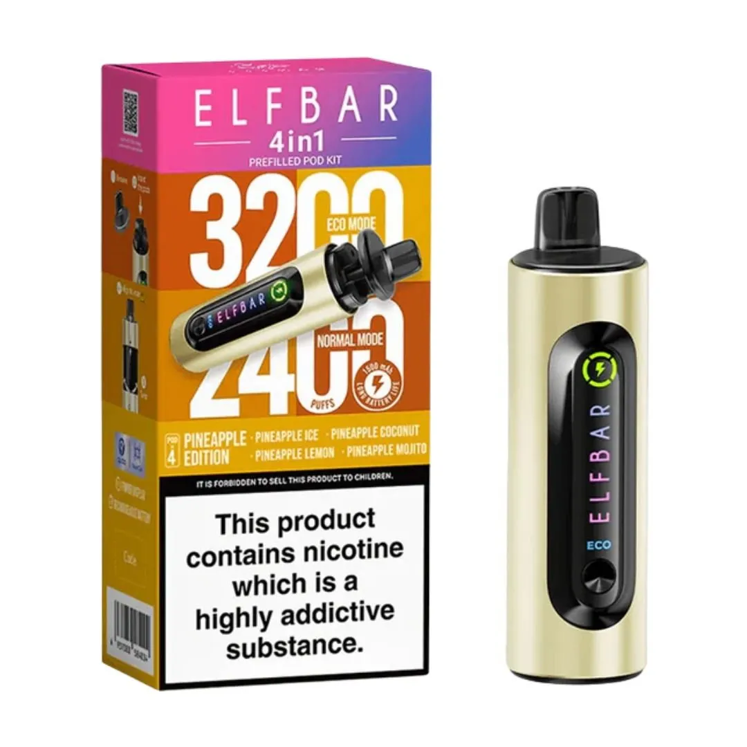 Buy ElfBar 4-in-1 Prefilled Vape Kit | £7.30 - Vape Fair