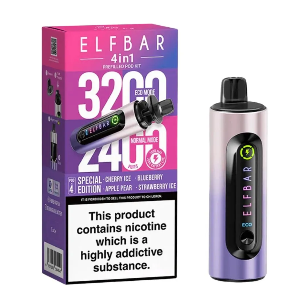 Buy ElfBar 4-in-1 Prefilled Vape Kit | £7.30 - Vape Fair