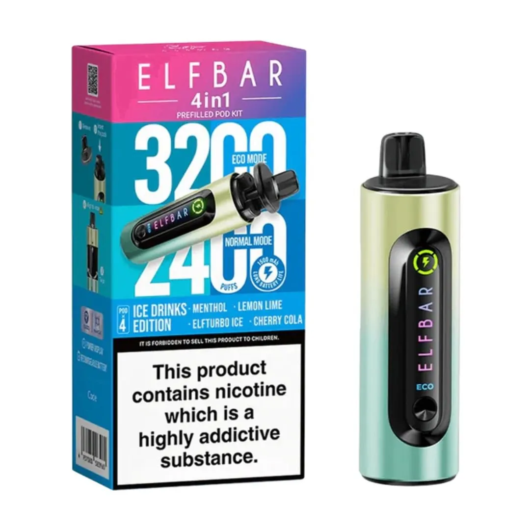 Buy ElfBar 4-in-1 Prefilled Vape Kit | £7.30 - Vape Fair
