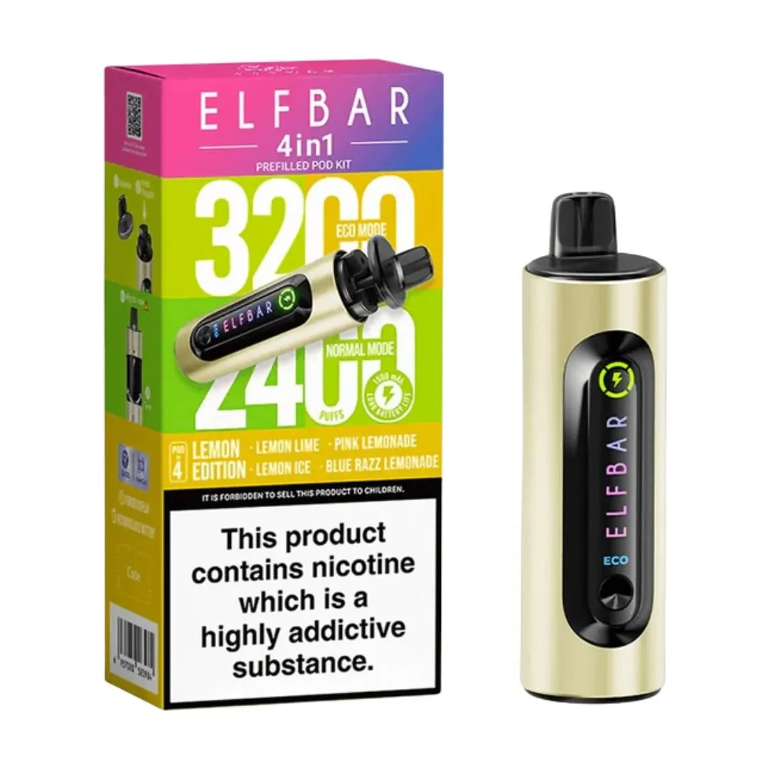 Buy ElfBar 4-in-1 Prefilled Vape Kit | £7.30 - Vape Fair
