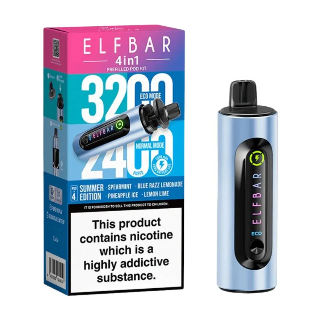 Buy ElfBar 4-in-1 Prefilled Vape Kit | £7.30 - Vape Fair
