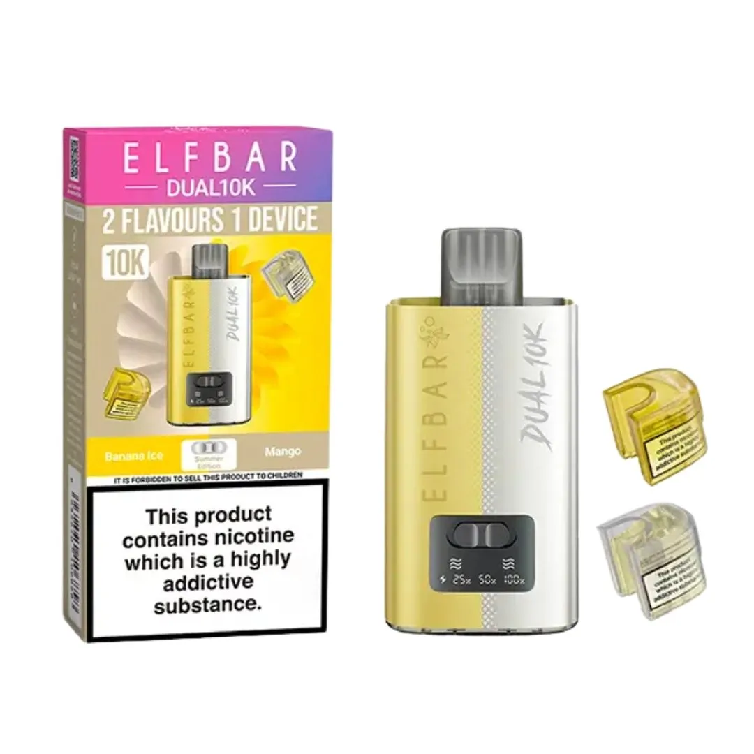 Buy ELFBAR Dual 10000 Puffs Prefilled Vape | £9.29 - Vape Fair